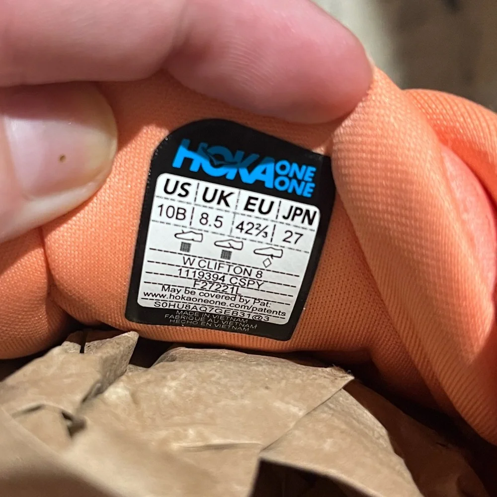 🦩Hoka🦩-Women's Pink Running Shoes-Sz 10 Clifton 8 - Picture 10 of 12